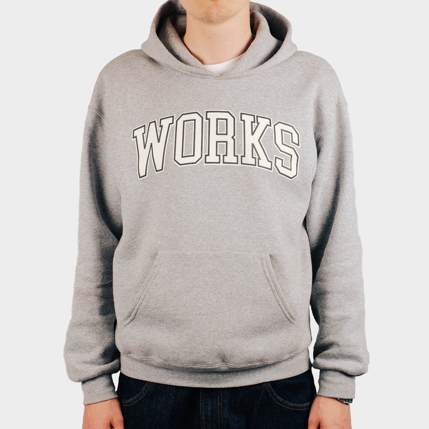 WORKS HOODIE HEATHER GREY