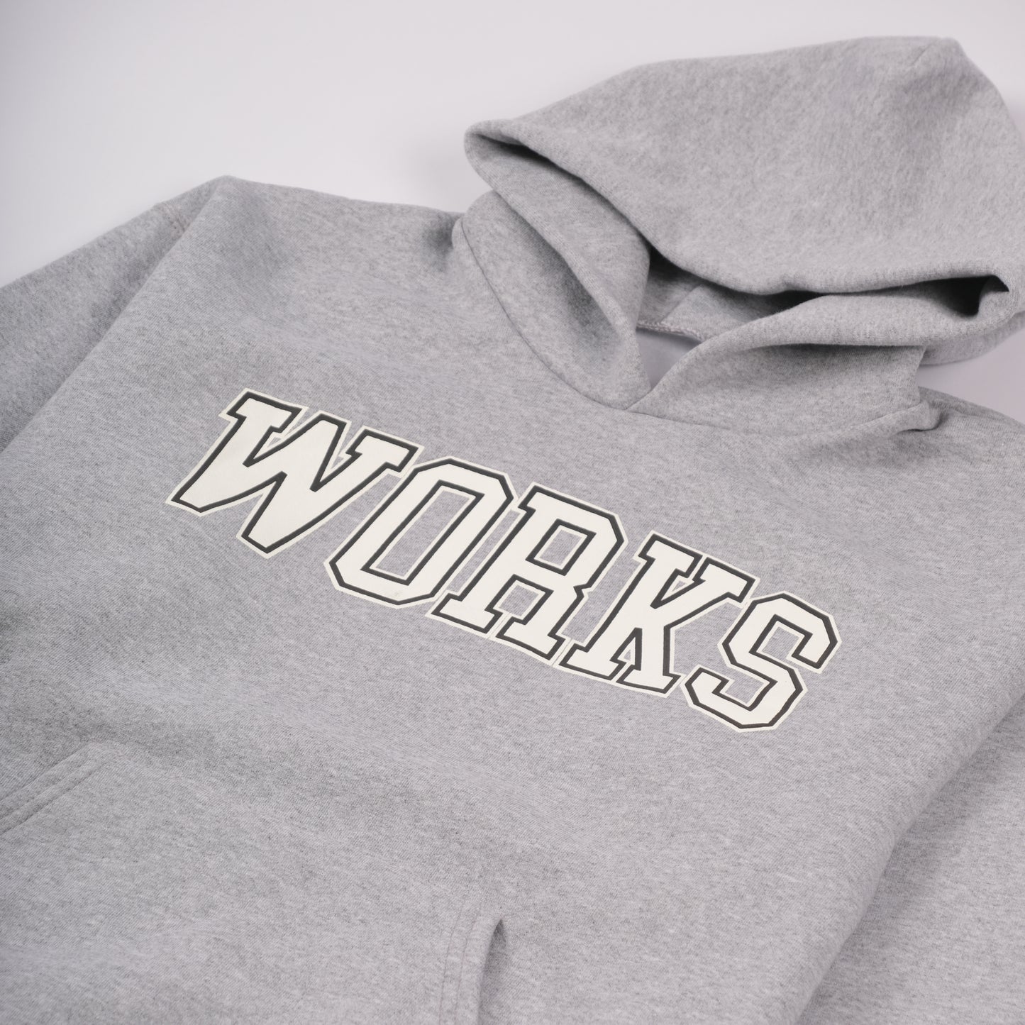 WORKS HOODIE HEATHER GREY