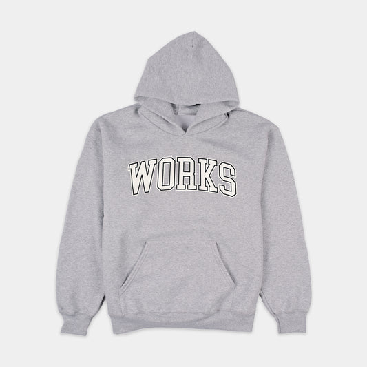 WORKS HOODIE HEATHER GREY