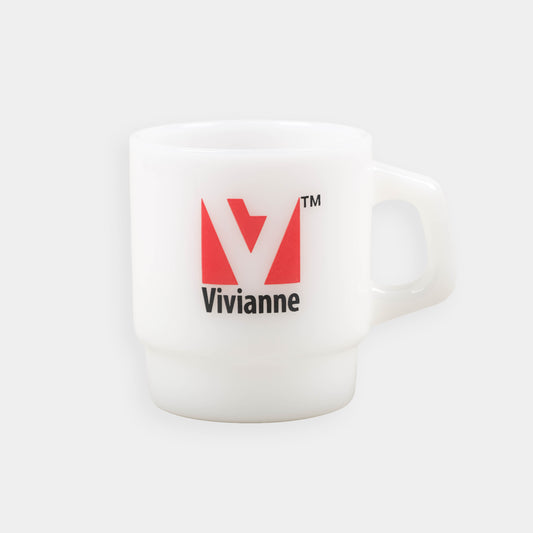 Stackable Milk Glass Cup