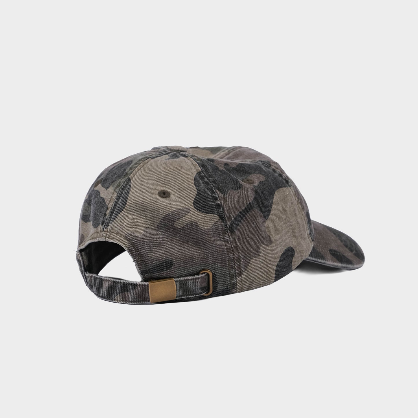 WORKS HARD WASHED CAMO 6-PANEL CAP