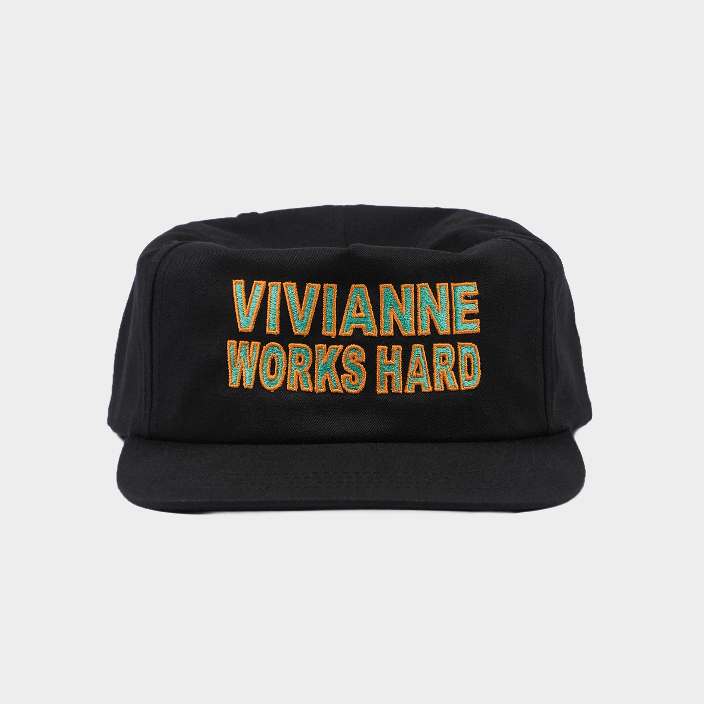 WORKS HARD CAP ORANGE GREEN