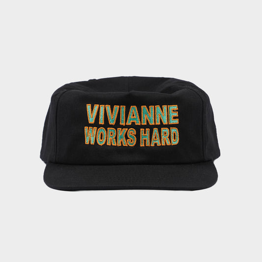 WORKS HARD CAP ORANGE GREEN